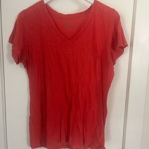 Arizona Jean Company Orange V-Neck Tee